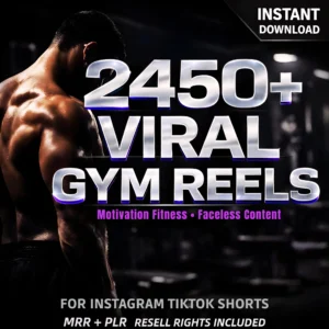 2450+ Ready-to-Use Gym / Workout Video Reels & Shots