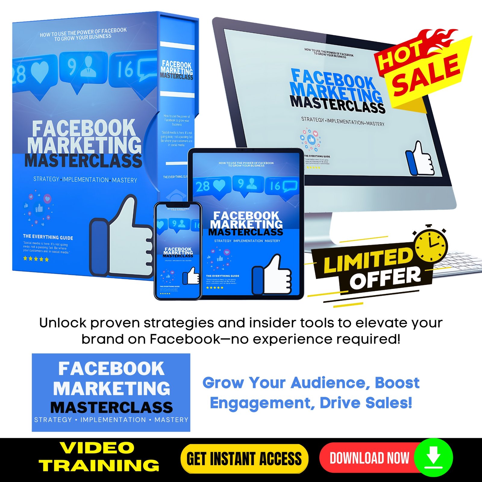 Facebook Marketing Masterclass Upgrade Package (Video Course)