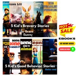 10 Kid's Bravery & Good Behavior Stories - E-Book