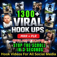 1300+ Viral Hook Videos Bundle – Stop Scroll Content + Resell Rights!