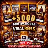5000+ Motivational Reels Bundle – Viral Content + Resell Rights!