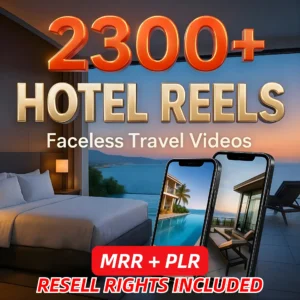 2300+ Luxury Hotel Reels Bundle – Premium Content + Resell Rights!