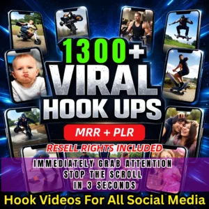 1300+ Viral Hook Videos Bundle โ Stop Scroll Content + Resell Rights!