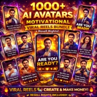 1000+ AI Avatars HINDI Motivational Viral Reels Bundle โ Ready Content + Resell Rights!