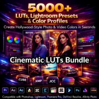 Cinematic Color Grading Master Bundle โ 5000+ LUTs, Presets & Pro Profiles