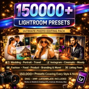 150,000+ Lightroom Presets Bundle โ Ultimate Photo Editing Pack