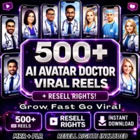 500+ AI Avatar Doctor Viral Reels Bundle โ Build Authority + Resell Rights!