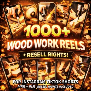 1000+ Woodwork Reels Bundle โ Viral Content + Resell Rights!