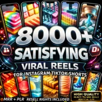 8000+ Satisfying Viral Reels Bundle โ Addictive Content + Resell Rights!