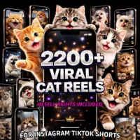 2200+ Viral Cats Reels Bundle โ Cute Content + Resell Rights!