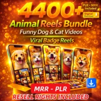 4400+ Animal Reels Bundle – Viral Content + Resell Rights!