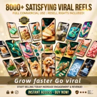 8000+ Satisfying Viral Reels Bundle โ Addictive Content + Resell Rights!