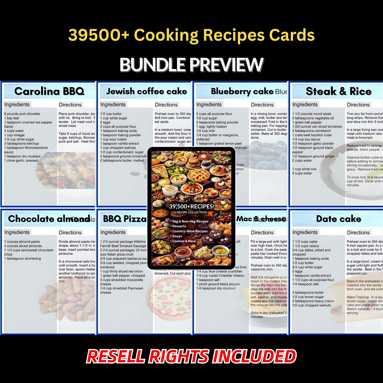 39,500+ Cooking Recipe Cards Bundle – Ultimate Kitchen Vault + Resell Rights! - Image 3