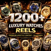 1200+ Luxury Watches Reels - Premium Lifestyle Content