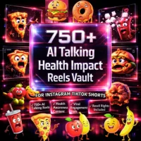 750+ AI Talking Objects Health Impact Reels Vault - Hindi and English