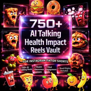 750+ AI Talking Objects Health Impact Reels Vault - Hindi and English