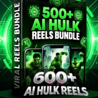 600+ AI Generated Hulk Reels Bundle